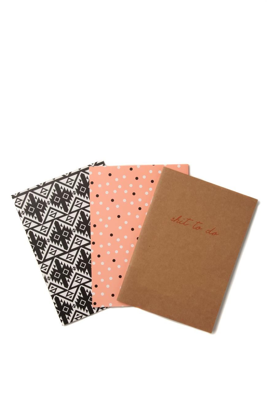3pk Of A5 Notebooks Aztec Organize Notebook 3pk Of A5 Notebooks Aztec Office Organisation Cute Stationary Notebook