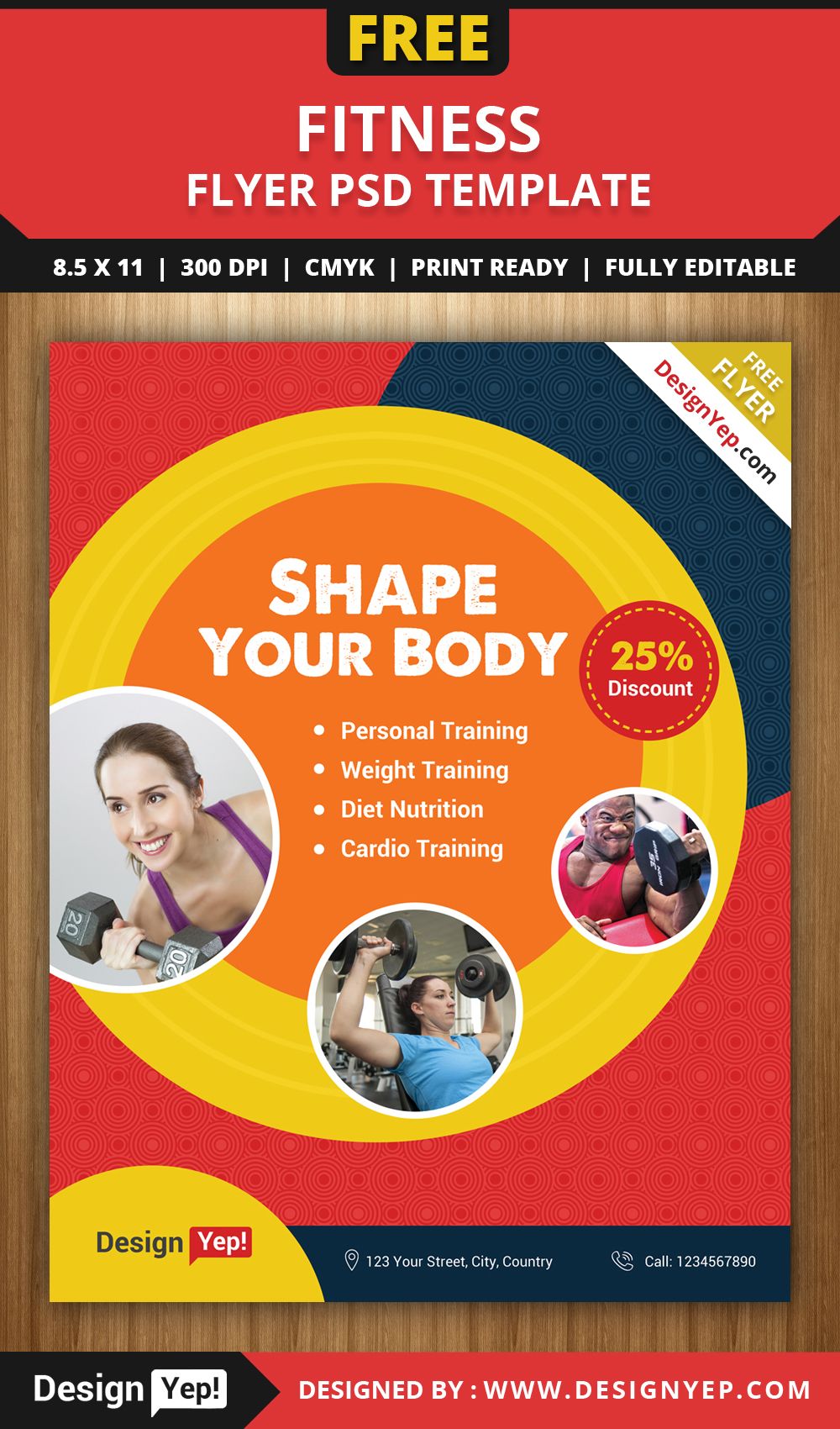 free clean fitness gym flyer psd template designyep free flyers free training psd flyer
