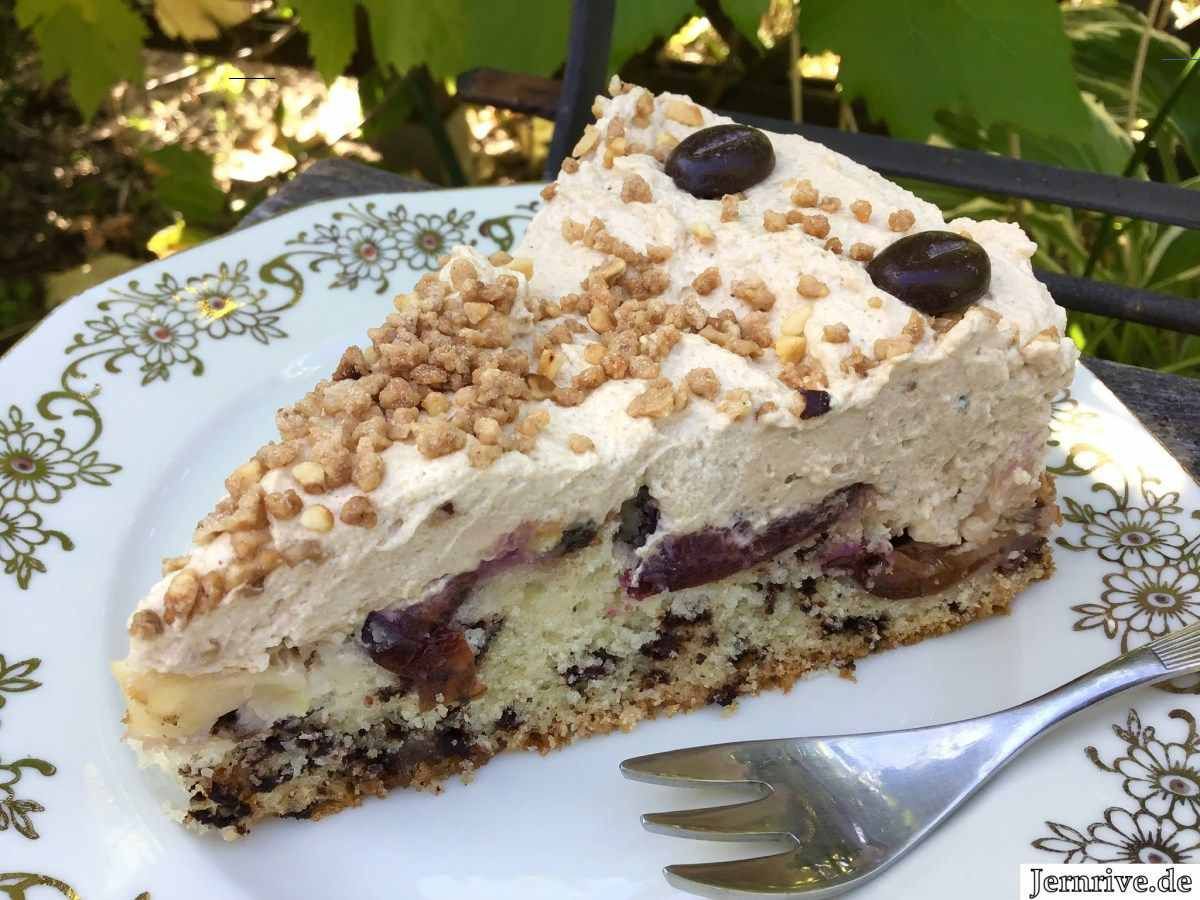 Apfel- Pflaumen- Kuchen mit Kaffeecreme - Aus meinem ...