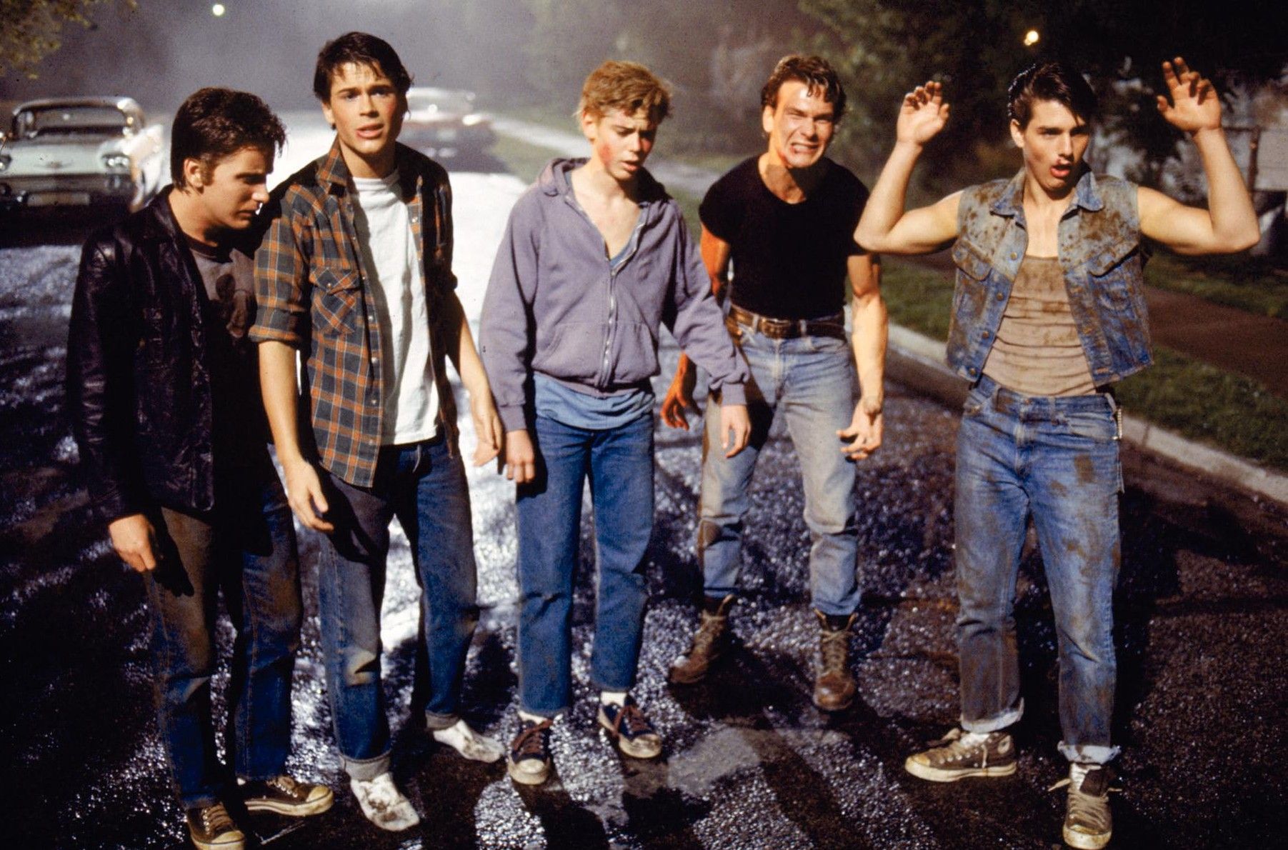 matt dillon patrick swayze the outsiders emilio estevez rob lowe patrick swayze matt dillon patrick swayze the outsiders emilio estevez rob lowe patrick swayze