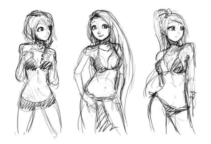 How to draw hot anime girls