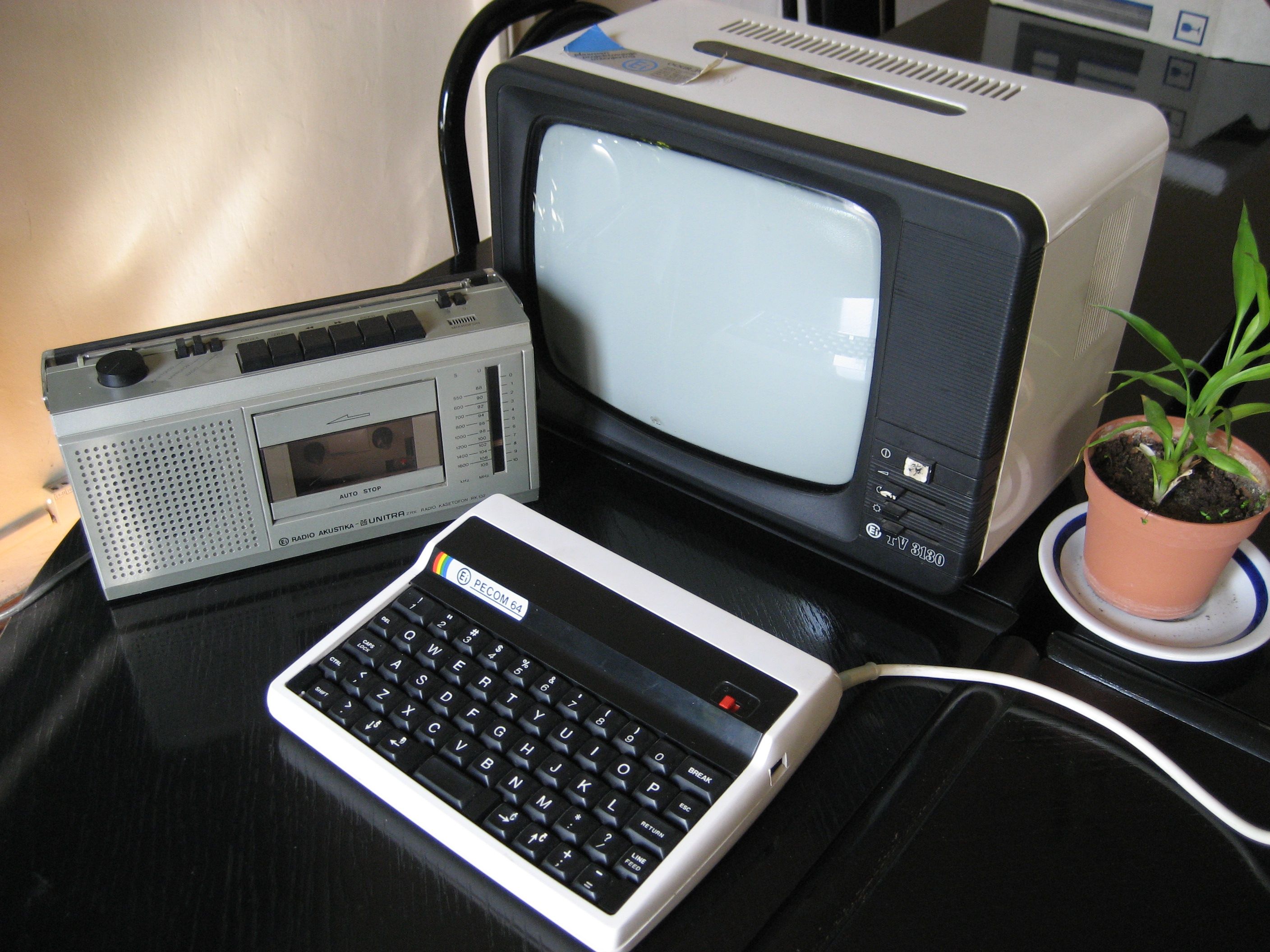 Early library equipment. Year 1976. Music recording