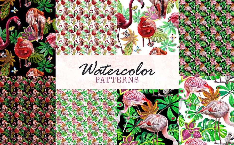 Download Flamingo Watercolor Png Illustration #76757 | Business ...