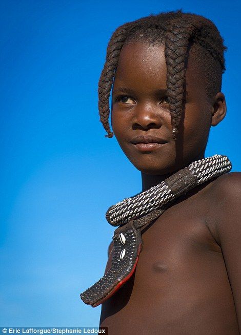 Himba Tribe Hairdos Created Using Goat Hair And Mud Himba Girl Himba People African Tribal Girls