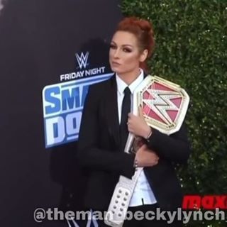 Really cute. @beckylynchwwe #wwe #wweraw #beckylynchwwe #themanbeckylynch #wwedivas #womenschampion #wwesmackdownlive #wrestlemania…