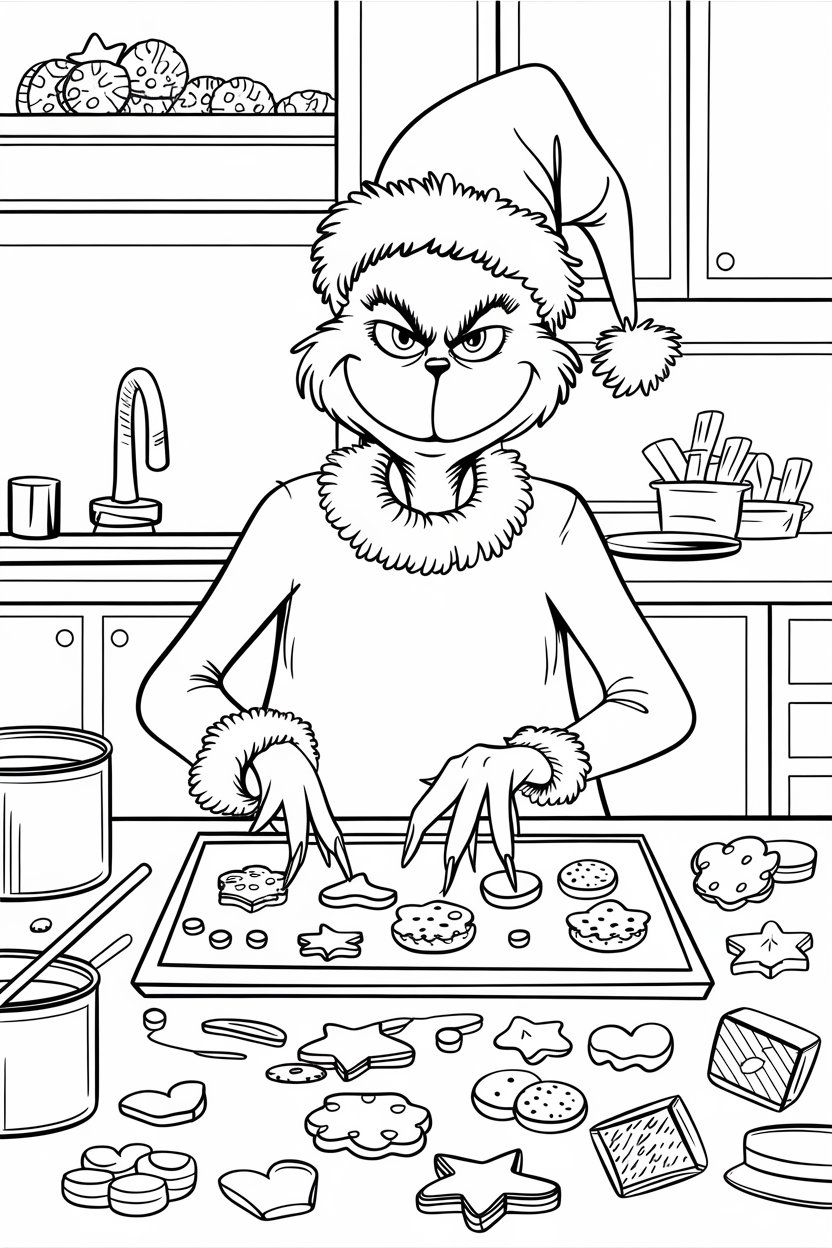 Printable grinch coloring pages - 1bfb62e623decbcfda2fdd9bebb4e9f3