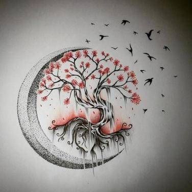 85 Most Beautiful Tree Of LIfe Tattoo Ideas | YourTango Nature Tattoos, Body Art Tattoos, Small Tattoos, Sleeve Tattoos, Tatoos, Tree Tattoo Designs, Tattoo Design Drawings, Tattoo Sketches, Tattoo Ideas