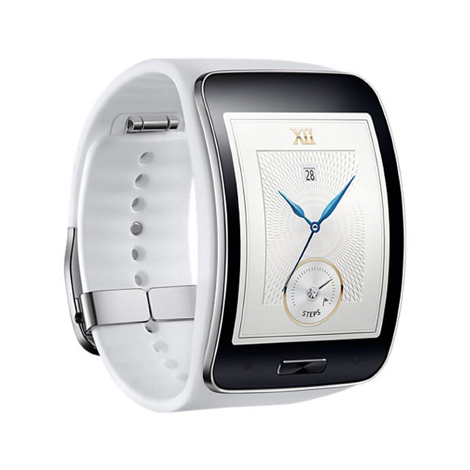 samsung gear s sm r750 s k curved super amoled smart watch white