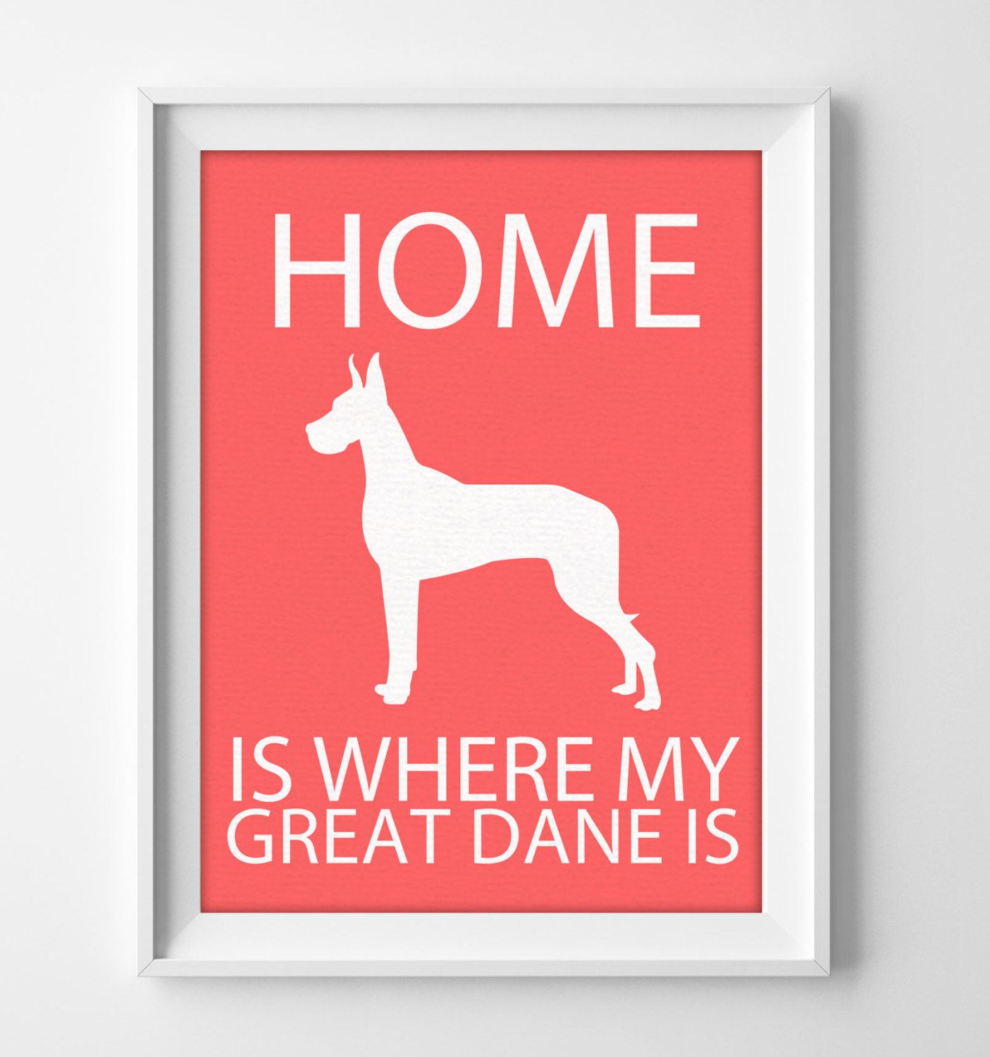 8x10 Great Dane Wall Art Ilrated Dog Decor 8x10 Great Dane Wall Art Ilrated Dog Decor