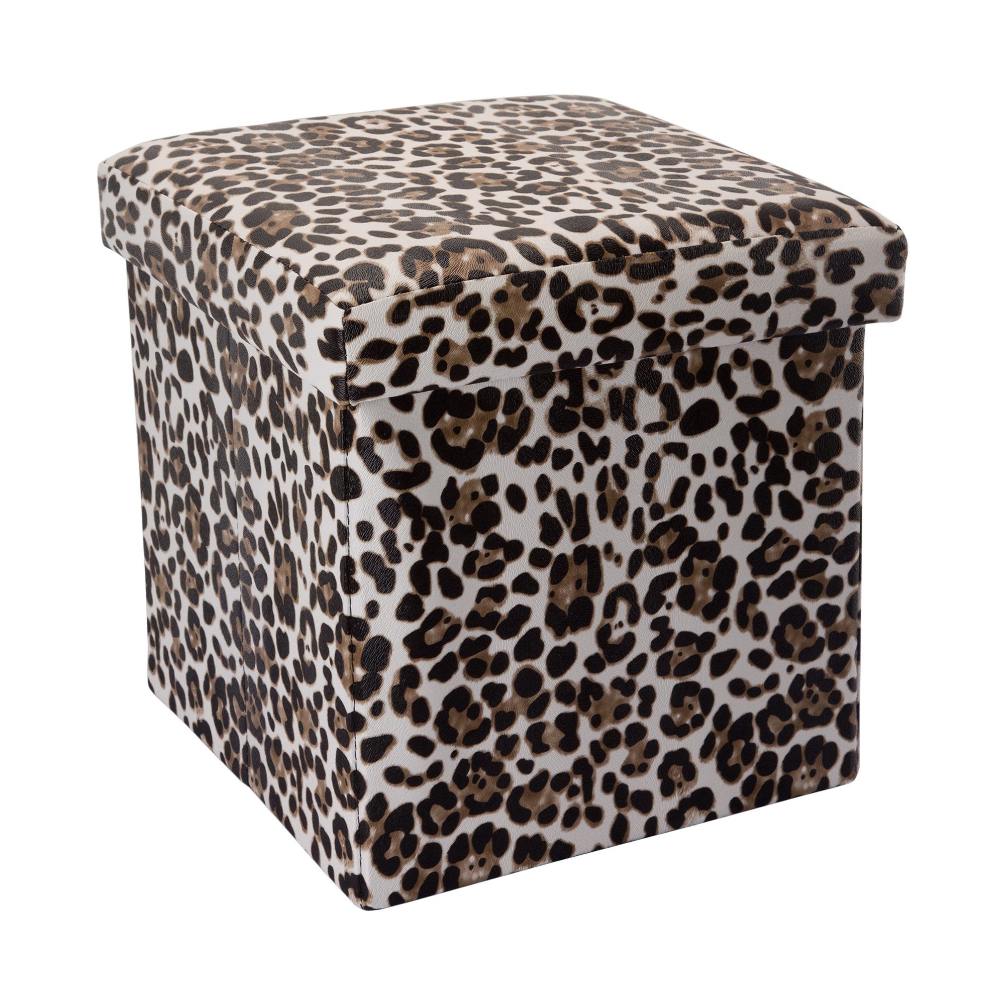 Cadorabo Intirilife Faltbarer Sitzhocker 30x30x30 Cm In Eiffelturm Sitzw Rfel Mit Stauraum Und Deckel Aus Stoff In Leinen Optik In 2020 Decorative Boxes Ebay Decor