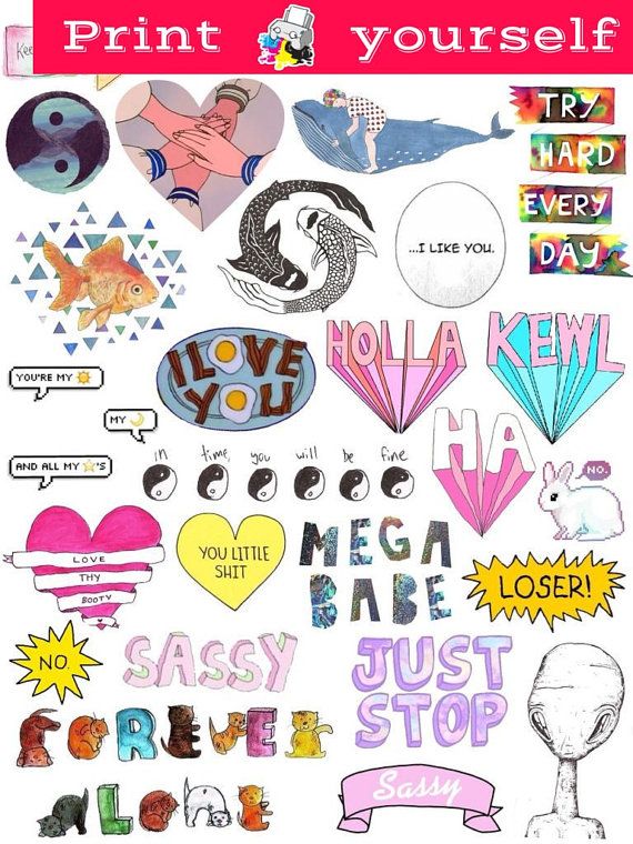 Canny image pertaining to tumblr stickers printable Modest image pertaining to tumblr stickers printable