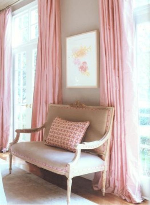 Curtains And Shades Home Decor Pink Curtains And Shades Home Decor, What Color Walls Go With Hot Pink Curtains
