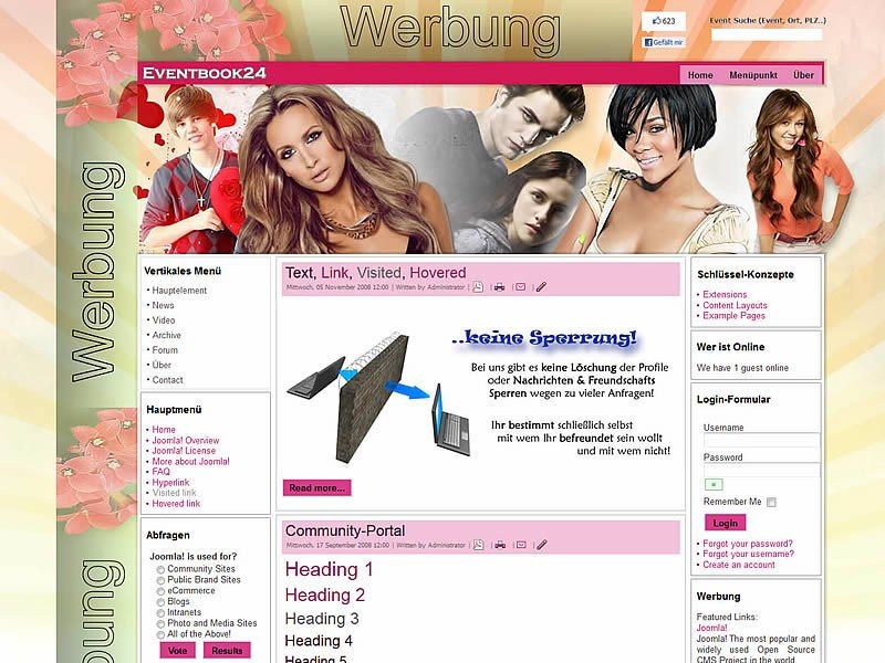 girlie websites