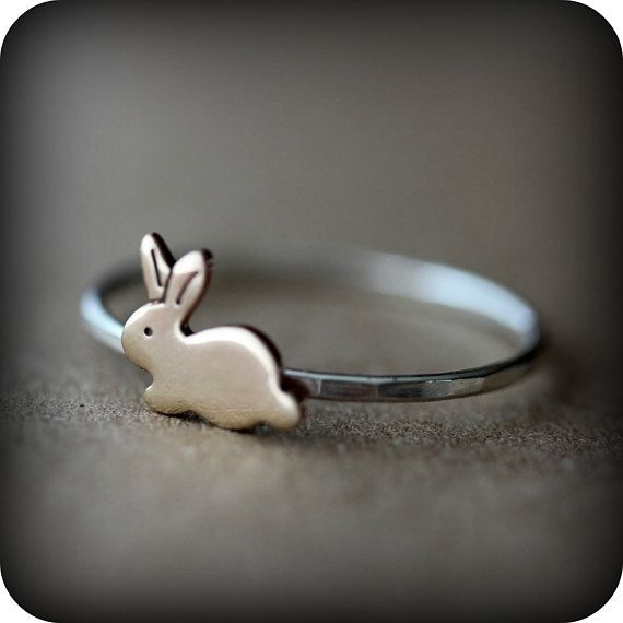 Hasen-Ring - Sterling Silber und Messing