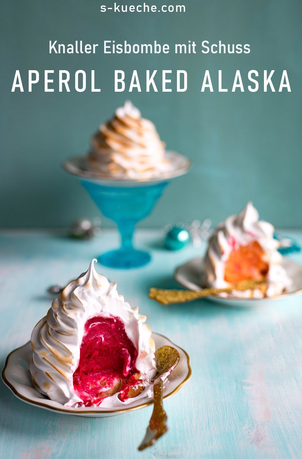 Aperol Baked Alaska - Knaller Eisbombe mit Schuss