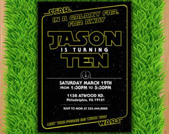 star wars invitations