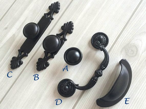 Black Dresser S Drawer Bail Pulls Handles Back Plate Black Dresser S Drawer Bail Pulls Handles Back Plate French Kitchen Cabinet