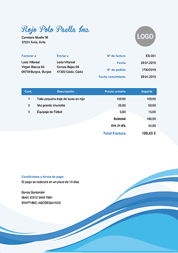 Modelo Factura Es Buena Onda Facturas Firmas De Correo Electronico Plantilla Factura