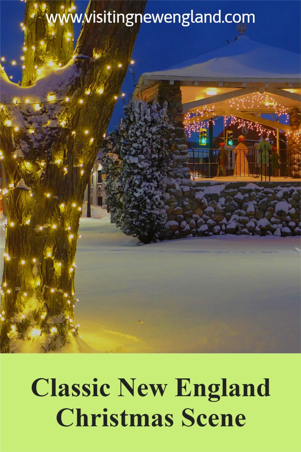 New England 8x10 Christmas Holiday Scene Photo Downtown Etsy In 2021 New England Christmas Christmas Scene New England