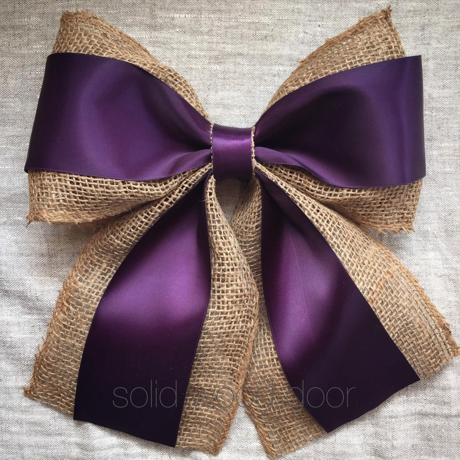 Bow for A Room Decor Bow for the Flowers Church Decor with Bow Wedding Bow Gift Bow Wreath Bow Lavender Bow Wired Decorative Bow