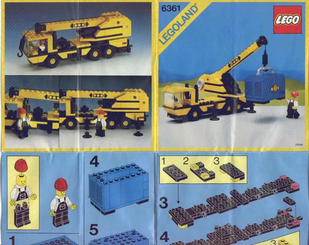 City Mobil Crane Lego 6361 Legos Lego Lego Trains Vintage Lego