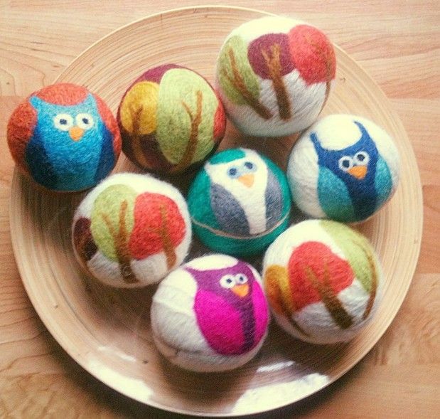 Artistic Wool Dryer Balls Ecofriendly products, cloth