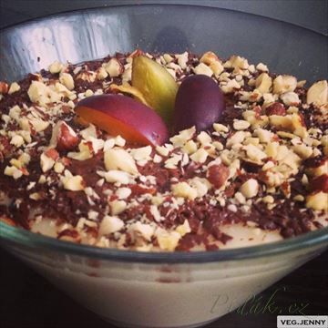 Zobrazit detail - Recept - Krupicová kaše - Semolina Porridge Semolina, Yummy Food, Delicious, Porridge, Crab, Acai Bowl, Vegan, Low, Breakfast