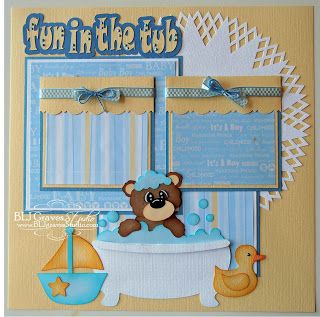 Fun In The Tub Scrapbook Page Fun In The Tub Scrapbook Page