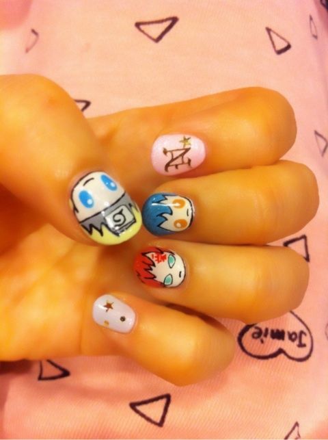 Narutoネイルにしたよぉ 3っ Anime Nails Naruto Nails Nails Narutoネイルにしたよぉ 3っ Anime Nails Naruto Nails Nails