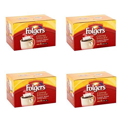 Folgers Coffee Singles Classic Roast Bags 38 Count 6 Oz Pack Folgers Coffee Singles Classic Roast Bags 38 Count 6 Oz Pack Of 4