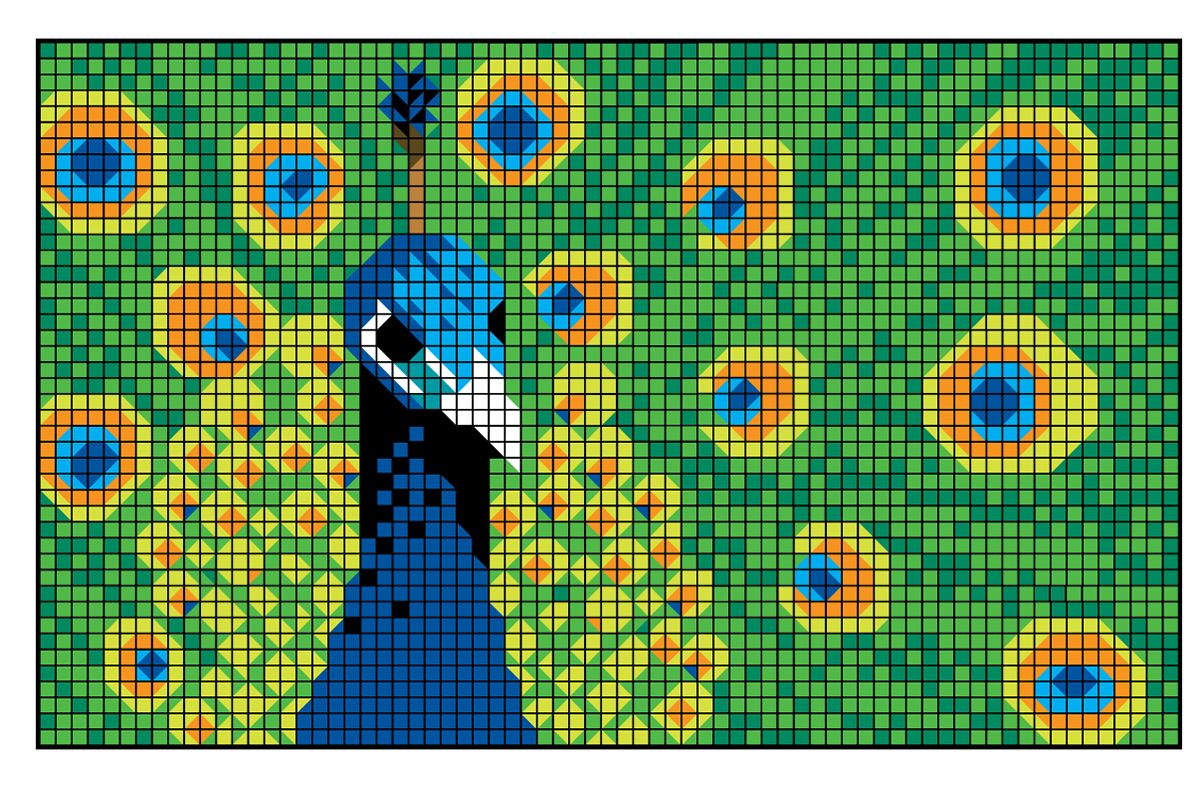 Mystery Mosaics on Behance | Tapestry crochet patterns, Pixel art