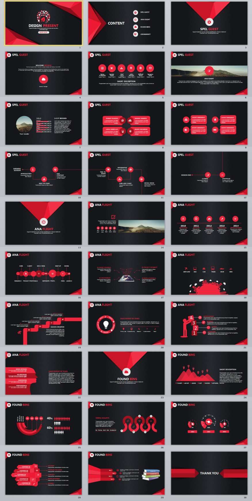 30 design present powerpoint presentation template ppt