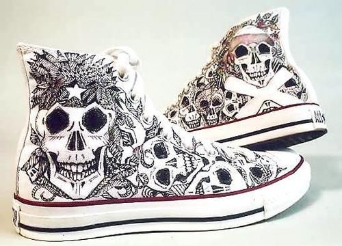 converse blanche tete de mort converse blanche tete de mort