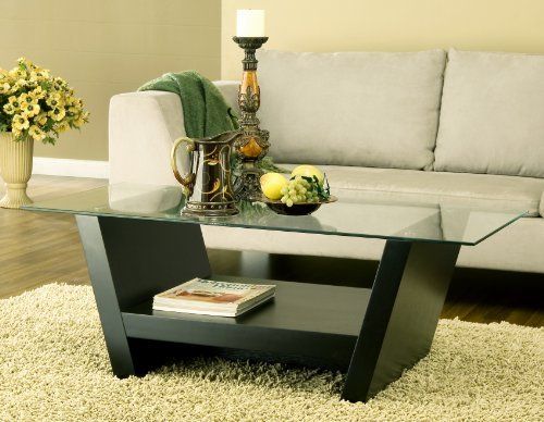 Enitial Lab Hudson Coffee Table With Gl Top Black By Coffee Table With Gl Top