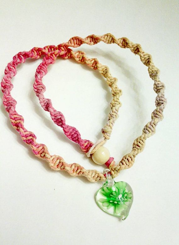 Simple macrame necklace deals