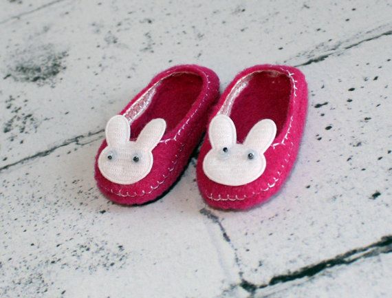 Bunny Rabbit Slippers14.5 in Doll Clothes Fits American Gil Wellie Wishers