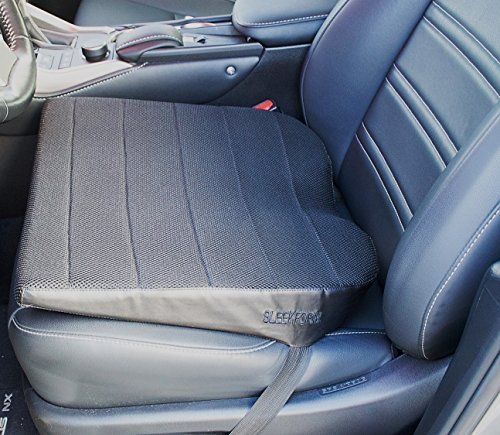 Sleekform Car Seat Cushion With Straps (Black) - Auto & Truck Seat ... Sleekform Car Seat Cushion With Straps (Black) - Auto & Truck Seat ...