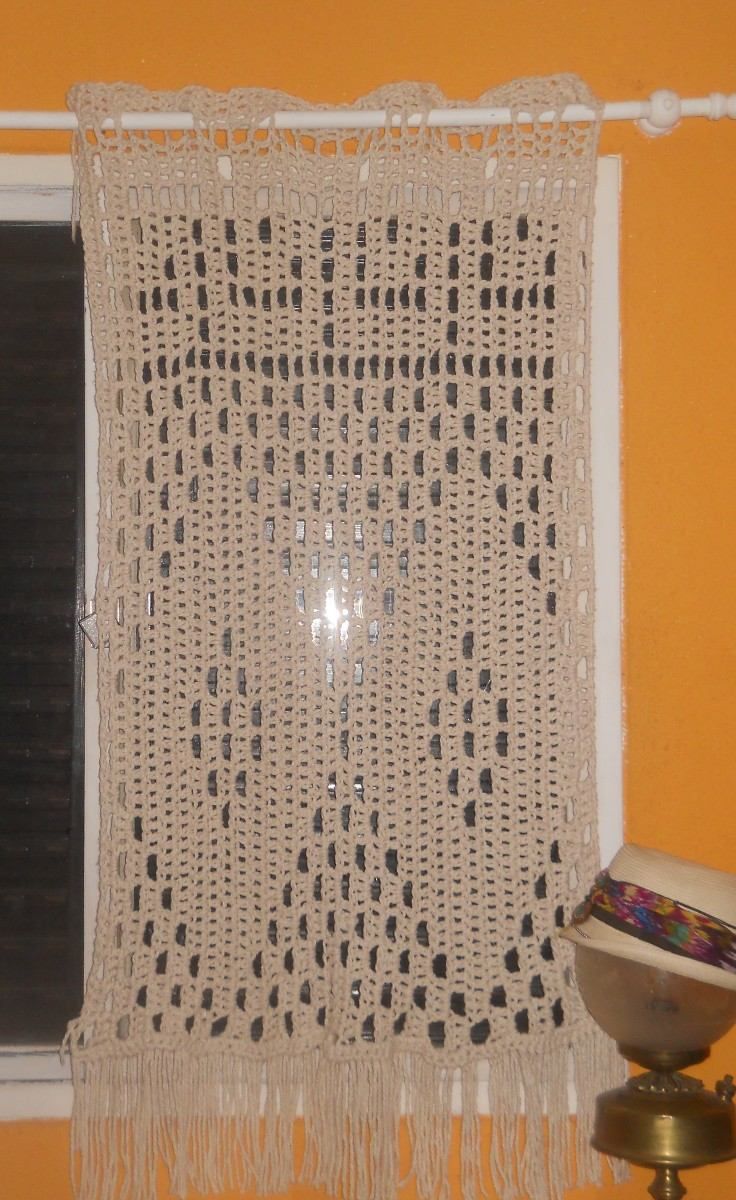 Cortina O Visillo Tejida Al Crochet Crochet Filet Crochet And Cortina O Visillo Tejida Al Crochet Crochet Filet Crochet And