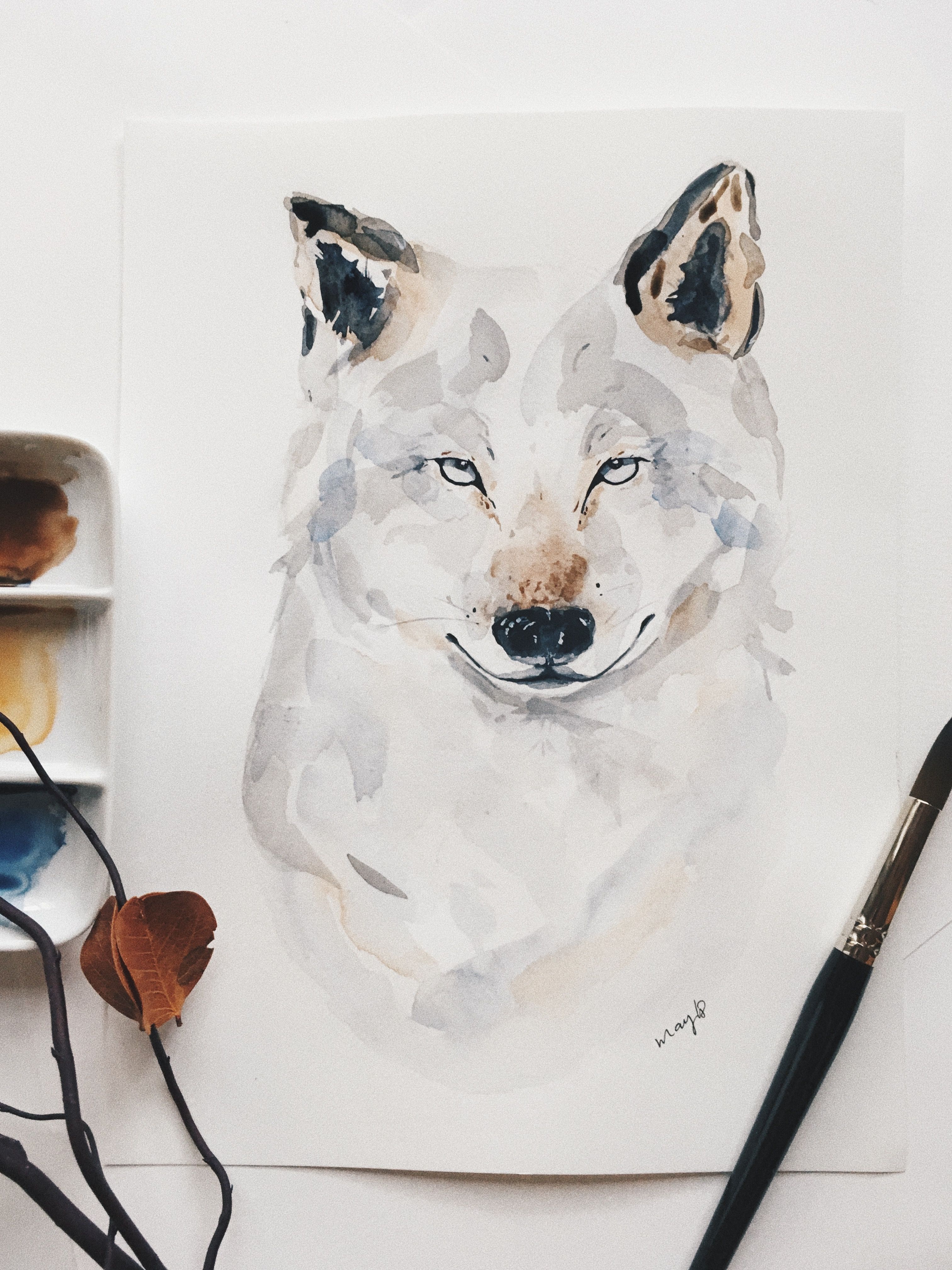Buy Martel Watercolor By Martine Saint Ellier On Artfinder