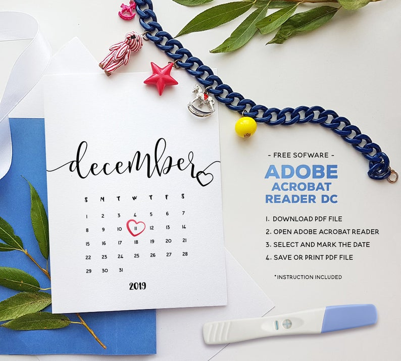 Pin On Pregnancy Announcement Calendar
