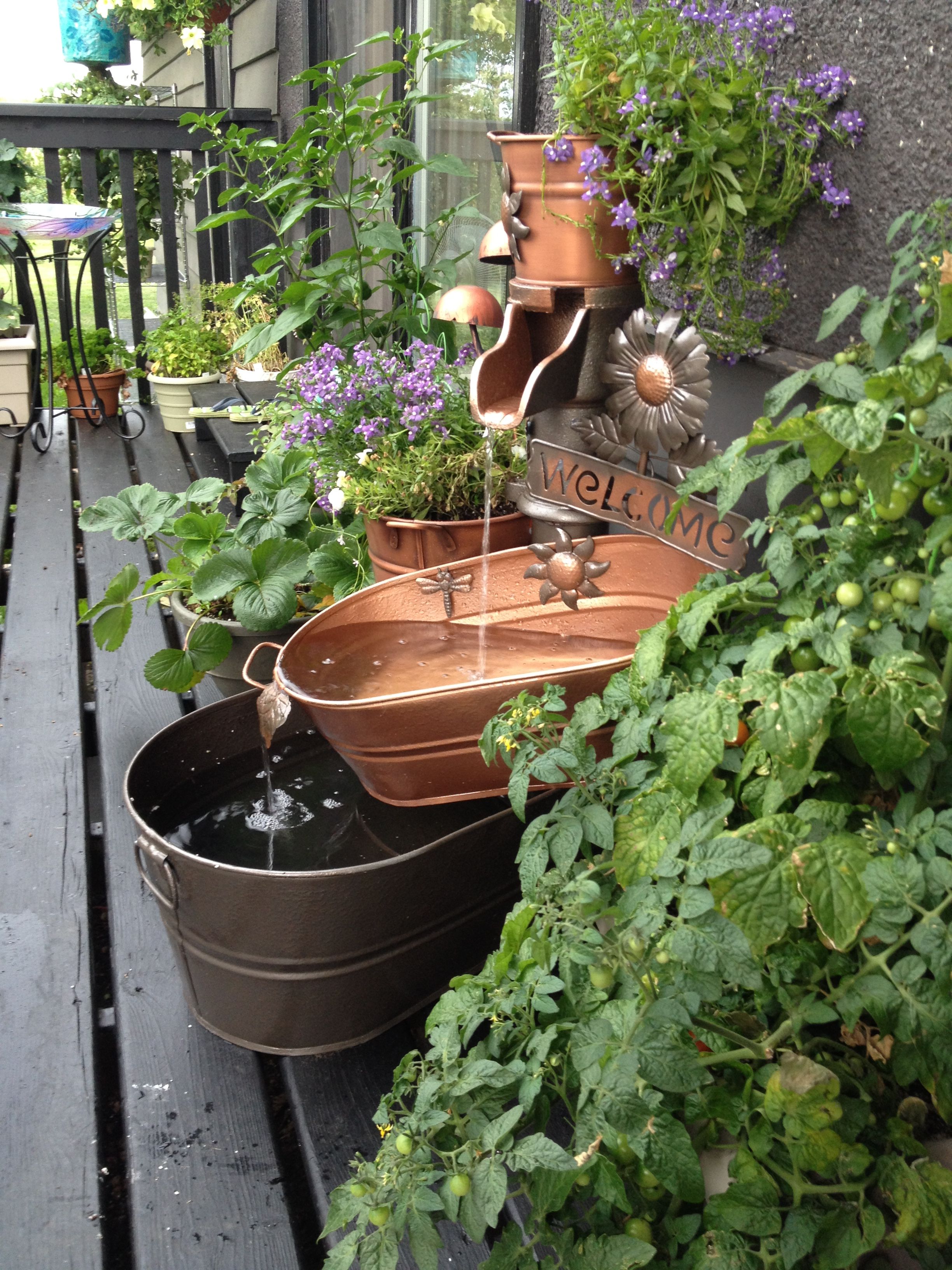 Homemade Water Fountain Outdoor Crafts