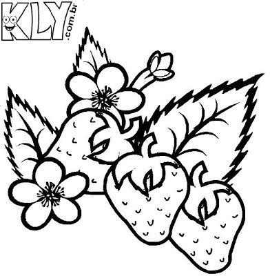 desenhos para colorir desenhos de morangos para colorir