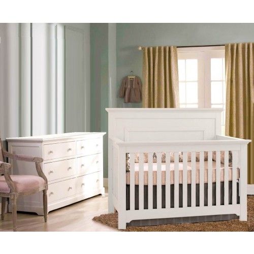 Munire Chesapeake 2 Piece Nursery Set In White Sets Munire Chesapeake 2 Piece Nursery Set In White
