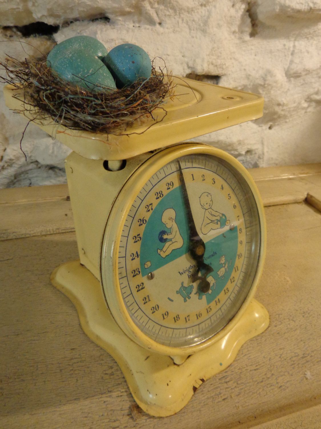 Vtg Mid Century Baby Scale For Shower Decor Nursery Gift Vtg Mid Century Baby Scale For Shower Decor Nursery Gift