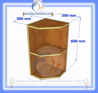 2 FORMAS DE HACER MUEBLE ESQUINERO DE COCINA ALTO ( MEDIDAS) 