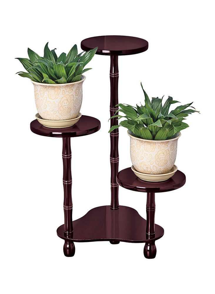 3 Tier Wood Plant Stand 21 Tall Wooden Unbranded 3 Tier Wood Plant Stand 21 Tall Wooden Unbranded