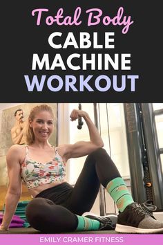 This cable machine workout for beginners uses a cable station to work your full body. The routine includes tutorial videos and step by step exercise how to's. | #workout #workoutroutine #workoutmotivation #workoutplan #exercise #exercisefitness #fitnessworkouts #bodybuilding #bodybuildingtips Fitness Workouts, Fitness Goals, Fitness Body, Fitness Motivation, Fitness Advice, Step Workout, Total Body Workout, Workout Plan, Cable Machine Workout