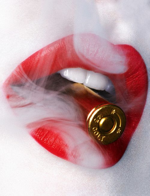 Red Black White Tatuajes De Labios Labios De Mujer Labios