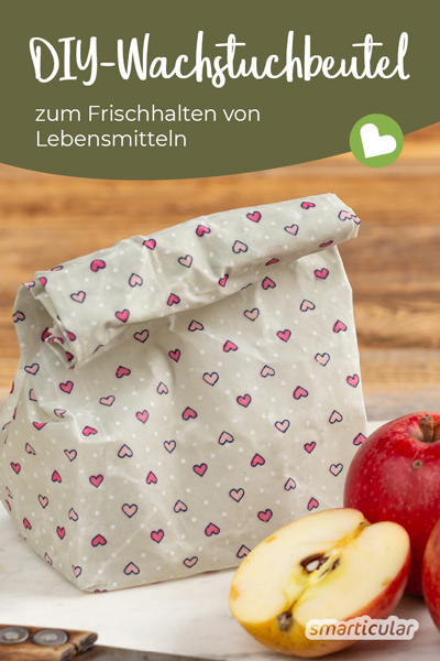 Beutel aus Wachstuch selber nähen - ersetzt die Frischhaltefolie #strickenundnähen