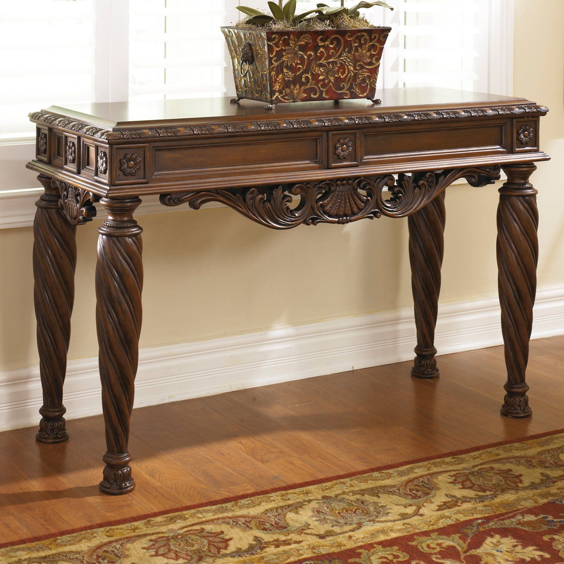 Signature Design By Ashley North S Rectangular Brown